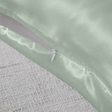 Royal Comfort Mulberry Soft Silk Hypoallergenic Pillowcase Twin Pack 51 x 76cm - Sage - Rear View