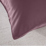 Royal Comfort Mulberry Soft Silk Hypoallergenic Pillowcase Twin Pack 51 x 76cm - Malaga Wine - Top-Down View