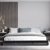 Milano Decor Florence Metal Bed Frame Mattress Base Platform Modern Black - Single - Black - 45-Degree Angle