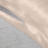 Royal Comfort Pure Silk Pillow Case 100% Mulberry Silk Hypoallergenic Pillowcase - Champagne Pink - Top-Down View