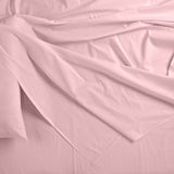 Royal Comfort Bamboo Blended Sheet & Pillowcases Set 1000TC Ultra Soft Bedding - Queen - Bubble Bath - Side View