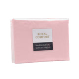 Royal Comfort Bamboo Blended Sheet & Pillowcases Set 1000TC Ultra Soft Bedding - Queen - Bubble Bath - Top-Down View