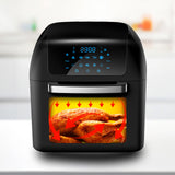 Kitchen Couture Healthy Options 13 Litre Air Fryer 10 Presets LCD Display Black - Close-Up Angle