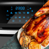 Kitchen Couture Healthy Options 13 Litre Air Fryer 10 Presets LCD Display Black - Low Angle