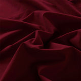 Royal Comfort Vintage Washed 100% Cotton Sheet Set Fitted Flat Sheet Pillowcases - Single - Mulled Wine - Rear View