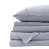 Royal Comfort Vintage Washed 100% Cotton Quilt Cover Set Bedding Ultra Soft - Queen - Grey - Low Angle