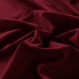Royal Comfort Vintage Washed 100% Cotton Quilt Cover Set Bedding Ultra Soft - Queen - Mulled Wine - Close-Up Angle