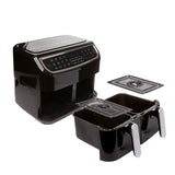 Kitchen Couture DUO 2-Basket 12-in-1 Digital Air Fryer 2 x 4.5 Litre LED Display - Rear View