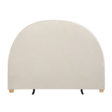 Milano Decor Newark Curved Bead Head Cream - Queen - Side View