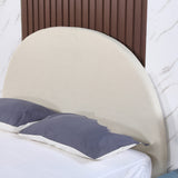 Milano Decor Newark Curved Bead Head Cream - Queen