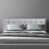 Milano Decor Yorkshire Tufted Bed Head Light Grey - King