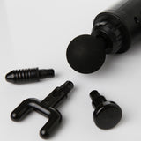 FitSmart LCD Display 6 Level Vibration Therapy Device Massage Gun Black - Rear View