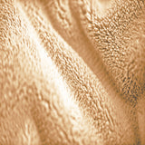 Royal Comfort Plush Blanket Throw Warm Soft Super Soft Large 220cm x 240cm - Camel - Top-Down View