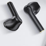 FitSmart Wireless Earbuds Earphones Bluetooth 5.0 For IOS Android In Built Mic - Black - Side View
