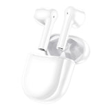 FitSmart Wireless Earbuds Earphones Bluetooth 5.0 For IOS Android In Built Mic - White - Side View