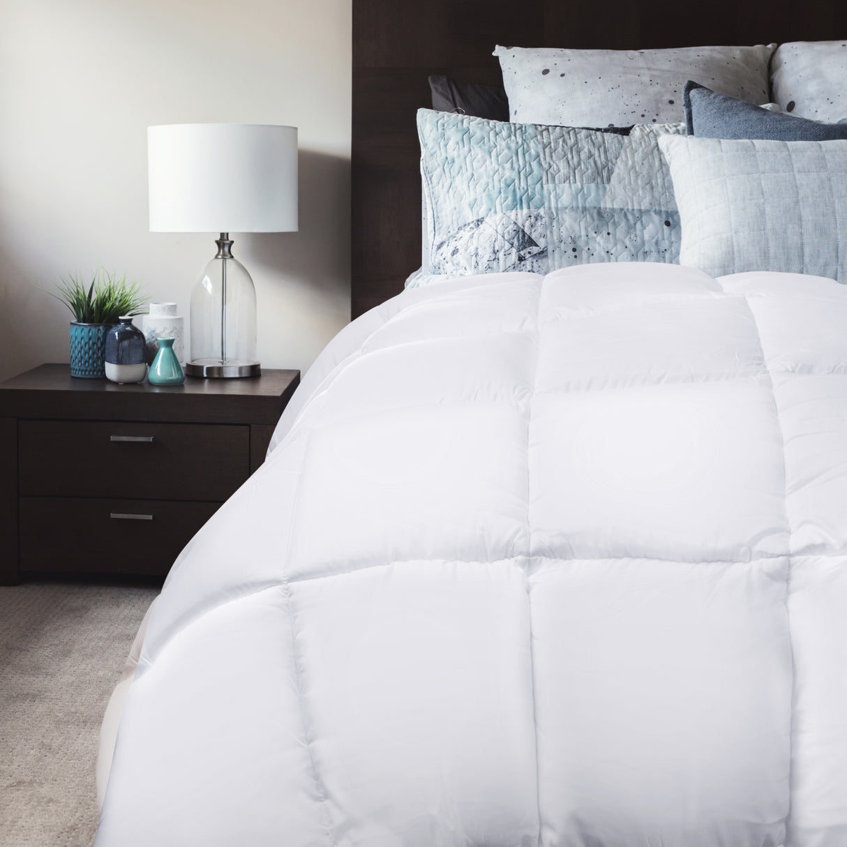 Royal Comfort 800GSM Silk Blend Quilt Duvet Ultra Warm Winter Weight - Double - White