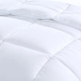 Royal Comfort 800GSM Silk Blend Quilt Duvet Ultra Warm Winter Weight - Double - White - 45-Degree Angle