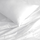 Royal Comfort 1000 Thread Count Bamboo Cotton Sheet and Quilt Cover Complete Set - King - White - 45-Degree Angle