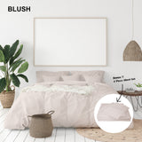 Royal Comfort 1000 Thread Count Bamboo Cotton Sheet and Quilt Cover Complete Set - King - Blush - Front View