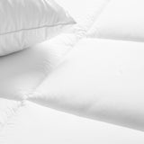 Royal Comfort Tencel Blend Quilt 300GSM Eco Friendly Breathable All Season - Double - White - Top-Down View