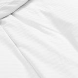 Kensington 1200 Thread Count 100% Egyptian Cotton Sheet Set Stripe - Super King - White - Extra Image