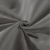 Kensington 1200 Thread Count 100% Egyptian Cotton Sheet Set Stripe - Super King - Charcoal - Low Angle