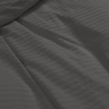 Kensington 1200 Thread Count 100% Egyptian Cotton Sheet Set Stripe - Super King - Charcoal - Extra Image