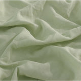 Royal Comfort Flax Linen Blend Sheet Set Bedding Luxury Breathable Ultra Soft - King - Sage Green - Close-Up Angle