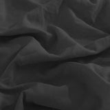 Royal Comfort Flax Linen Blend Sheet Set Bedding Luxury Breathable Ultra Soft - King - Charcoal - Close-Up Angle
