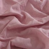 Royal Comfort Flax Linen Blend Sheet Set Bedding Luxury Breathable Ultra Soft - King - Mauve - Close-Up Angle