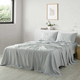 Royal Comfort 600 Thread Count Cooling Ultra Soft Tencel Eucalyptus Sheet Set - King - Grey - Front View