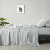 Royal Comfort 600 Thread Count Cooling Ultra Soft Tencel Eucalyptus Sheet Set - King - Grey - Side View