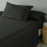 Royal Comfort 600 Thread Count Cooling Ultra Soft Tencel Eucalyptus Sheet Set - King - Graphite - Low Angle