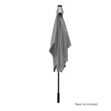 Arcadia Furniture Umbrella 3 Metre Umbrella with Solar LED Lights Garden Yard - Grey - 45-Degree Angle