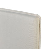 Milano Decor Malaga Natural Bed Head Headboard Bedhead Upholstered - King - Natural - Rear View