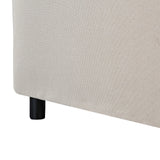 Milano Decor Malaga Natural Bed Head Headboard Bedhead Upholstered - King - Natural - Close-Up Angle