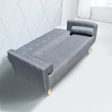 Casa Decor Sicily 2 in 1 Sofa Bed Charcoal 3 Seater Futon Couch Recliner - Top-Down View