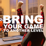 Milano Adjustable Ergonomic Racing Chair Computer Executive Chair Red Black - Top-Down View