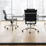 Milano Home Office Computer Chair PU Leather Adjustable Seat Mid Back Black - Low Angle