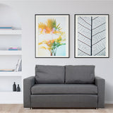 Casa Decor Selena 2 in 1 Sofa Couch Charcoal 2 Seater - Close-Up Angle