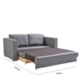 Casa Decor Selena 2 in 1 Sofa Couch Charcoal 2 Seater - Extra Image