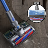 MyGenie H20 PRO Wet Mop 2-IN-1 Cordless Stick Vacuum Cleaner Handheld Recharge - Blue - Front View
