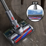 MyGenie H20 PRO Wet Mop 2-IN-1 Cordless Stick Vacuum Cleaner Handheld Recharge - Grey - Front View