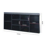 Milano Decor 2 in 1 Shoe Organiser With Bench Storage - Black And Grey - Close-Up Angle