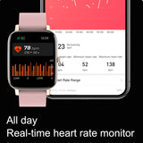 FitSmart Multi Function Smartwatch Wireless Touch Screen All In One - Black - Close-Up Angle