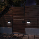 Utmark 8 Pack Round Solar LED Solar Fence Lights Outdoor Lighting Pathway Wall - Extra Image