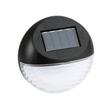 Utmark 8 Pack Round Solar LED Solar Fence Lights Outdoor Lighting Pathway Wall - 45-Degree Angle