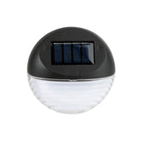 Utmark 8 Pack Round Solar LED Solar Fence Lights Outdoor Lighting Pathway Wall - Rear View
