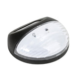 Utmark 8 Pack Round Solar LED Solar Fence Lights Outdoor Lighting Pathway Wall - Low Angle