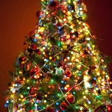 Milano Decor Solar Powered Outdoor Fairy Lights - Multicoloured - 200 Lights - Side View